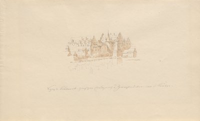 Schloss Lauter entre Creutznach y Zweibrücken en el Lauter de Karl Julius Von Leypold