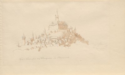 Castillo Lindenfels en Weinheim en el Odenwald de Karl Julius Von Leypold
