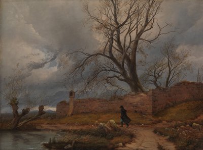 Viajero en la Tormenta, 1835 de Karl Julius Von Leypold