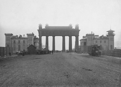 La Puerta del Triunfo de Moscú en San Petersburgo, 1890s de Karl Karlovich Bulla