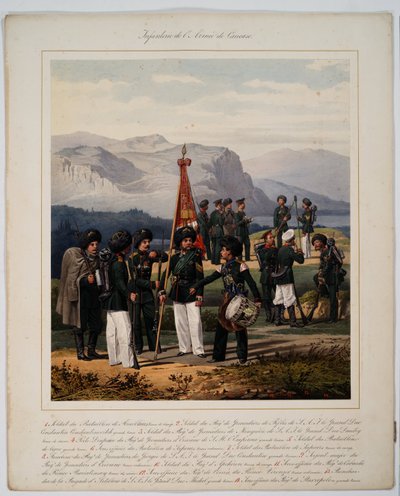 Infantería del Ejército del Cáucaso Ruso - Piratsky, Karl Karlovich (1813-1889) - 1867 de Karl Karlovich Piratsky