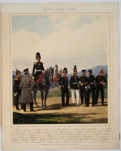 Infantería del cuerpo de Granaderos Imperiales Rusos, 1867 de Karl Karlovich Piratsky