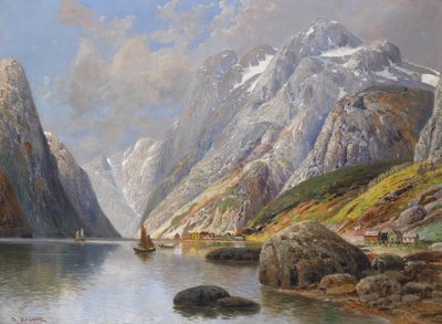 Paisaje de fiordo de Karl Kaufmann