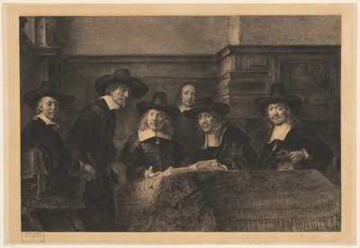 Los Staalmeester, después de Rembrandt de Karl Köpping