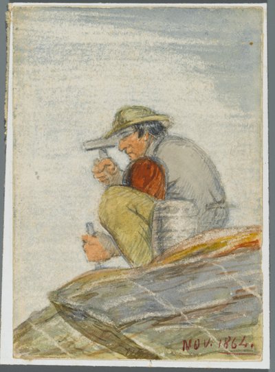 Trabajador de piedra, 1864 de Karl L.H. Mueller