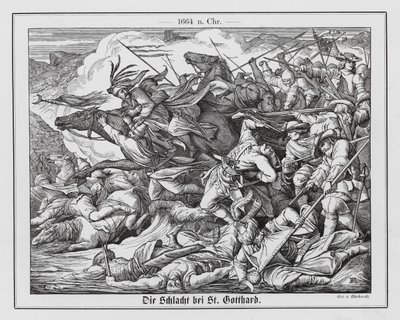 Batalla de San Gotardo de Karl Ludwig Adolf Ehrhardt