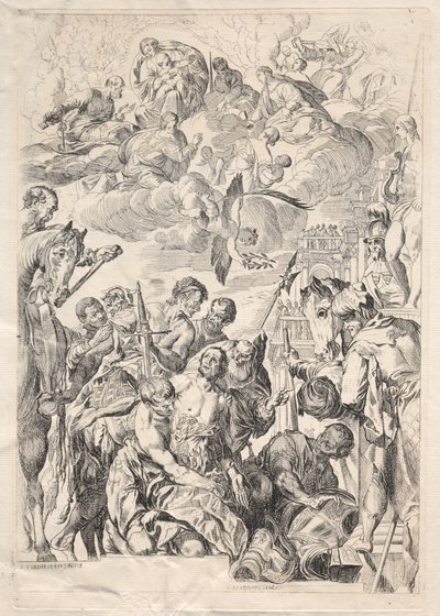 San Jorge preparándose para su martirio de Karl Ludwig Bernhard Buchhorn