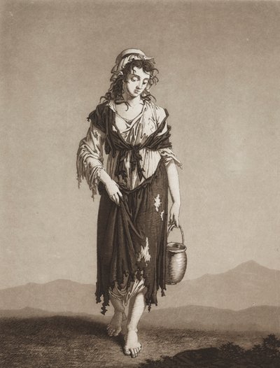 Los jóvenes mendigos, c. 1800 de Karl Ludwig Bernhard Buchhorn