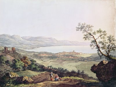 Vista de Ginebra desde Saconex en Saboya de Karl Ludwig Hackert