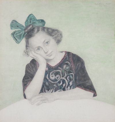 retrato de una niña de Karl Mediz