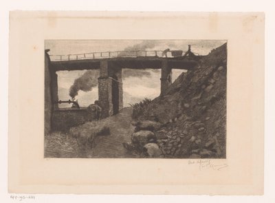 Paisaje industrial con viaducto de Karl Meunier