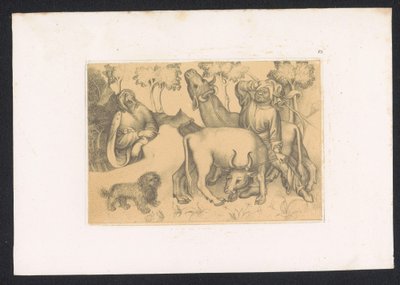 Paulus van Thebe es conocido con dos ossens Diseños y estudios de un maestro holandés del siglo XV. Siglo. Basado en los originales conservados en la Biblioteca Real de Berlín (título de la serie) de Karl Palzow