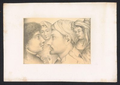 dos hombres y vrouwen Diseños y estudios de un maestro holandés del siglo XV. Siglo. Basado en los originales conservados en la Biblioteca Real de Berlín (título de la serie) de Karl Palzow