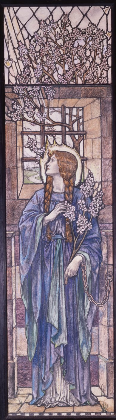 Esperanza: Diseño para vidrieras en la Iglesia de Todos los Santos, Eastchurch, Isla de Sheppey, c.1912 de Karl Parsons