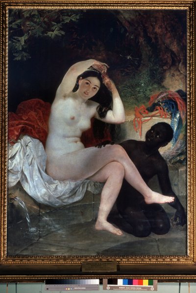 "Bethsabee au bain" (Bathsheba bañándose) Pintura de Karl Pavlovich Briullov (Brioullov) (1799-1852) 1832 Museo Estatal Ruso, San Petersburgo, Rusia de Karl Pavlovich Bryullov