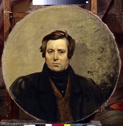 Retrato del escritor Vasili Ivanovich Orlov (1792-1860). Pintura de Karl Pavlovich Briullov (Brioullov) (1799-1852), huile sur toile de Karl Pavlovich Bryullov