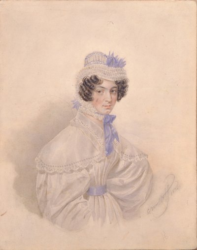 Retrato de Anna Borisovna Bakunina 1802-1835, 1835 de Karl Pavlovich Bryullov