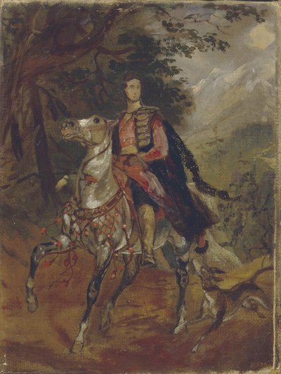 Retrato del Conde Anatole Nikolaievich Demidov, 1er Príncipe de San Donato 1812-1870, c. 1831 de Karl Pavlovich Bryullov
