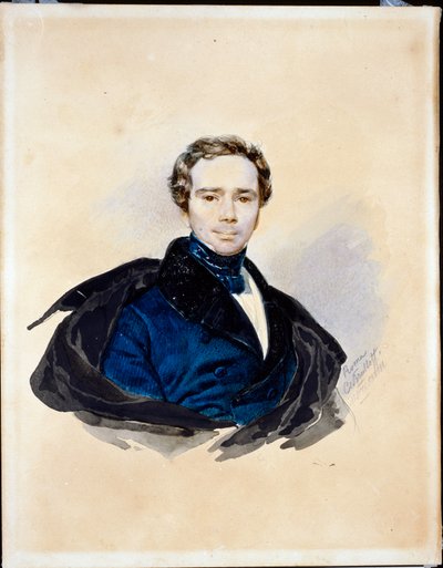 Retrato de Feodor, Príncipe Galitzine de Karl Pavlovich Bryullov