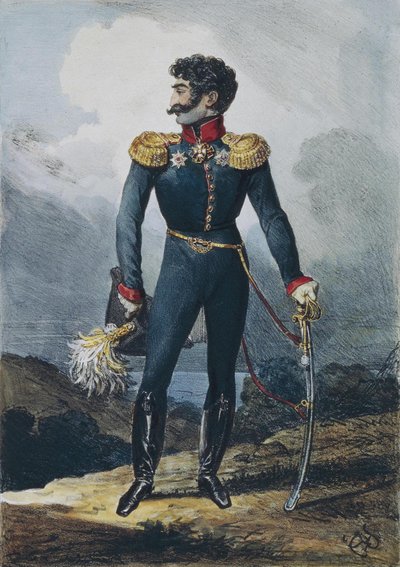 Retrato del Príncipe Valerian Grigoryevich Madatov 1782-1829, 1822 de Karl Pavlovich Bryullov
