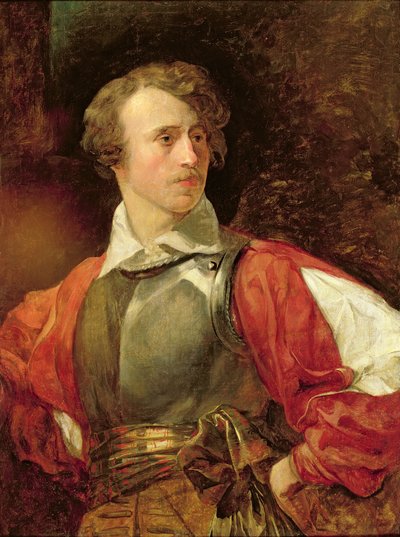 Retrato de Vladimir Samoylov como Hamlet de Karl Pavlovich Bryullov