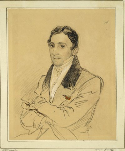 Retrato del escritor Francesco Domenico Guerrazzi 1804-1873, 1834 de Karl Pavlovich Bryullov