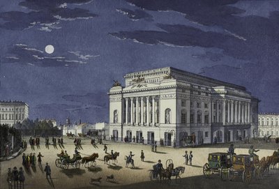 El Teatro Alexandrinsky en San Petersburgo, primera mitad del siglo XIX de Karl Petrovich Beggrov
