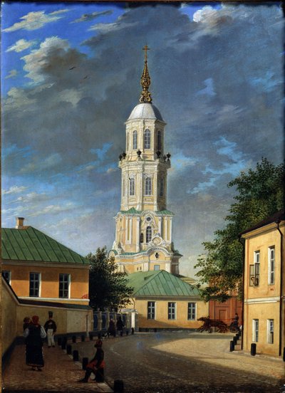 Krivokolenny pereulok en Moscú, 1843 de Karl Petrovich Bodri