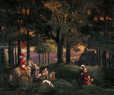 Alemán: Der verirrte Ritter El caballero perdido de Karl Philipp Fohr