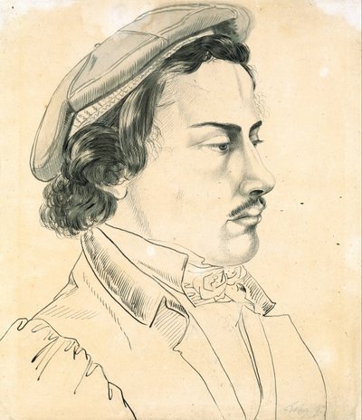 Retrato de un estudiante de Karl Philipp Fohr
