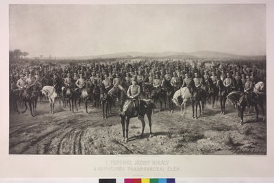 El emperador Francisco José I en la cúspide del Ejército Territorial Húngaro de Karl Ritter Von Kobierski