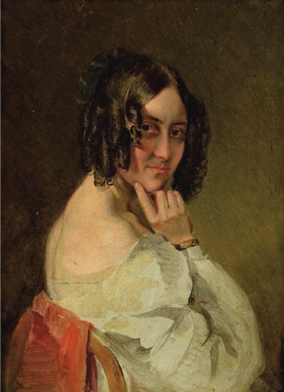 Baronesa Therese von Droßdik, de soltera Malfatti 1792-1851 de Karl Saar
