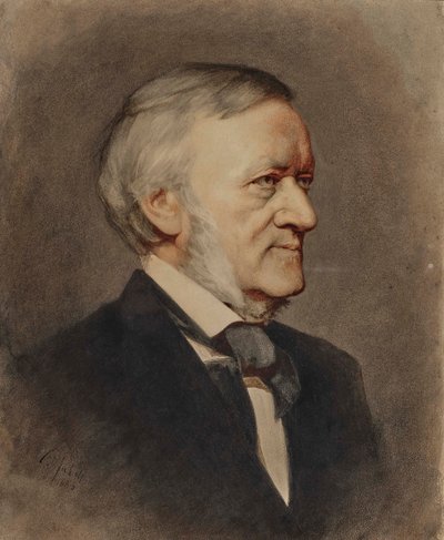 Retrato del compositor Richard Wagner 1813-1883, 1883 de Karl Wilhelm Diefenbach