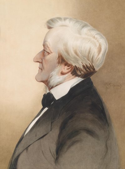 Retrato del compositor Richard Wagner 1813-1883 de Karl Wilhelm Diefenbach