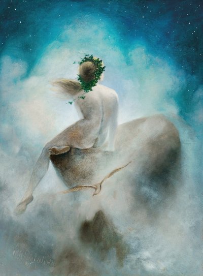 Pregunta a las estrellas, 1895 de Karl Wilhelm Diefenbach