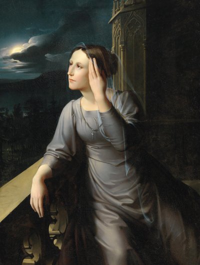 Mirando a la distancia, Primer cuarto del siglo XIX de Karl Wilhelm Wach