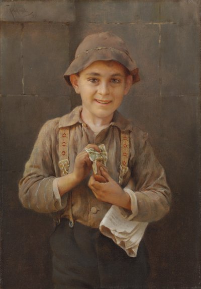 Vendedor de periódicos, 1899 de Karl Witkowski