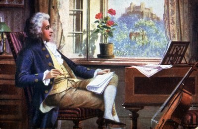 Mozart en Salzburgo de Karl or Carl the Younger Schweninger