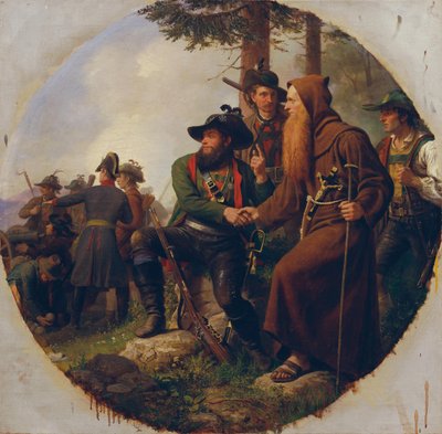 La batalla del monte Isel en 1809 de Karl von Blaas