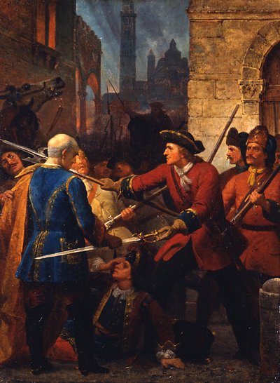 La incursión de Cremona 1702 de Karl von Blaas