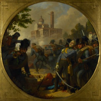 La toma de Vicenza en 1848 de Karl von Blaas