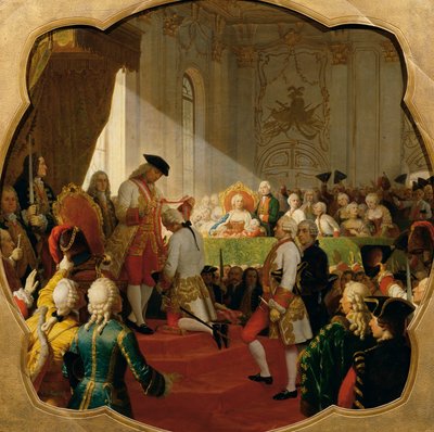 Primera promoción a la Orden Militar María Teresa en 1758 de Karl von Blaas