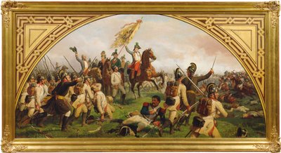 Archiduque Carlos de Austria en la Batalla de Aspern de Karl von Blaas