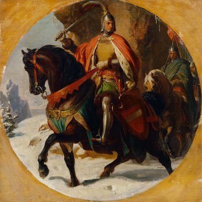 Campaña de Albrecht I sobre el Semming 1292 de Karl von Blaas
