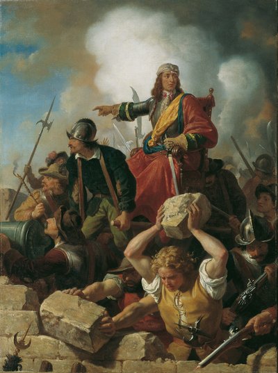 La defensa de Viena contra los turcos de Karl von Blaas
