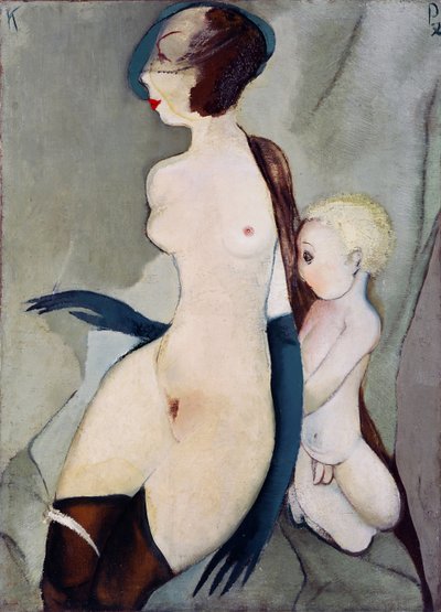 "Madone de la rue Marijas a Riga, Lettonie" (Virgen de la calle Marijas) Peinture de Karlis Padegs (1911-1940) - 1932 - Óleo sobre lienzo Dim 94x68 cm State Art Museum of Republic Latvia, Riga de Karlis Padegs