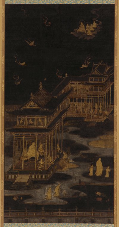 Paraíso de Amida Buda Amitabha, período Heian, 794-1185 de Kasuga Kaishi