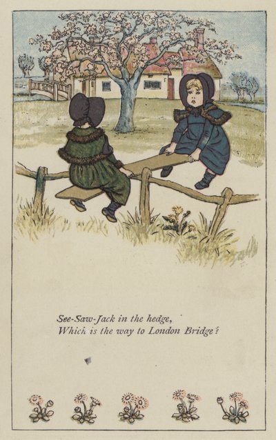 Sube y baja-Jack en el seto de Kate (after) Greenaway