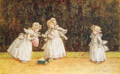 The Little Go-cart (litografía en color) de Kate (after) Greenaway