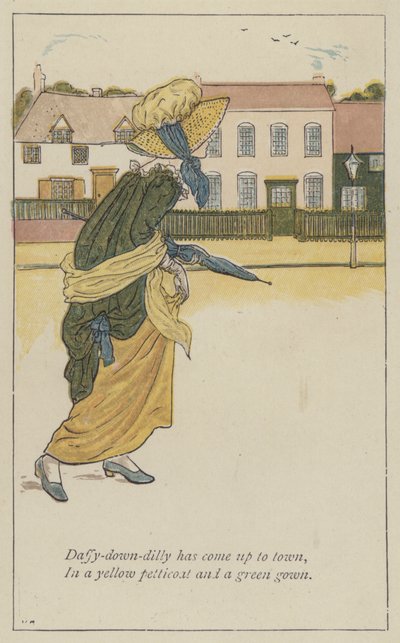 Daffy-down-dilly ha venido a la ciudad de Kate Greenaway
